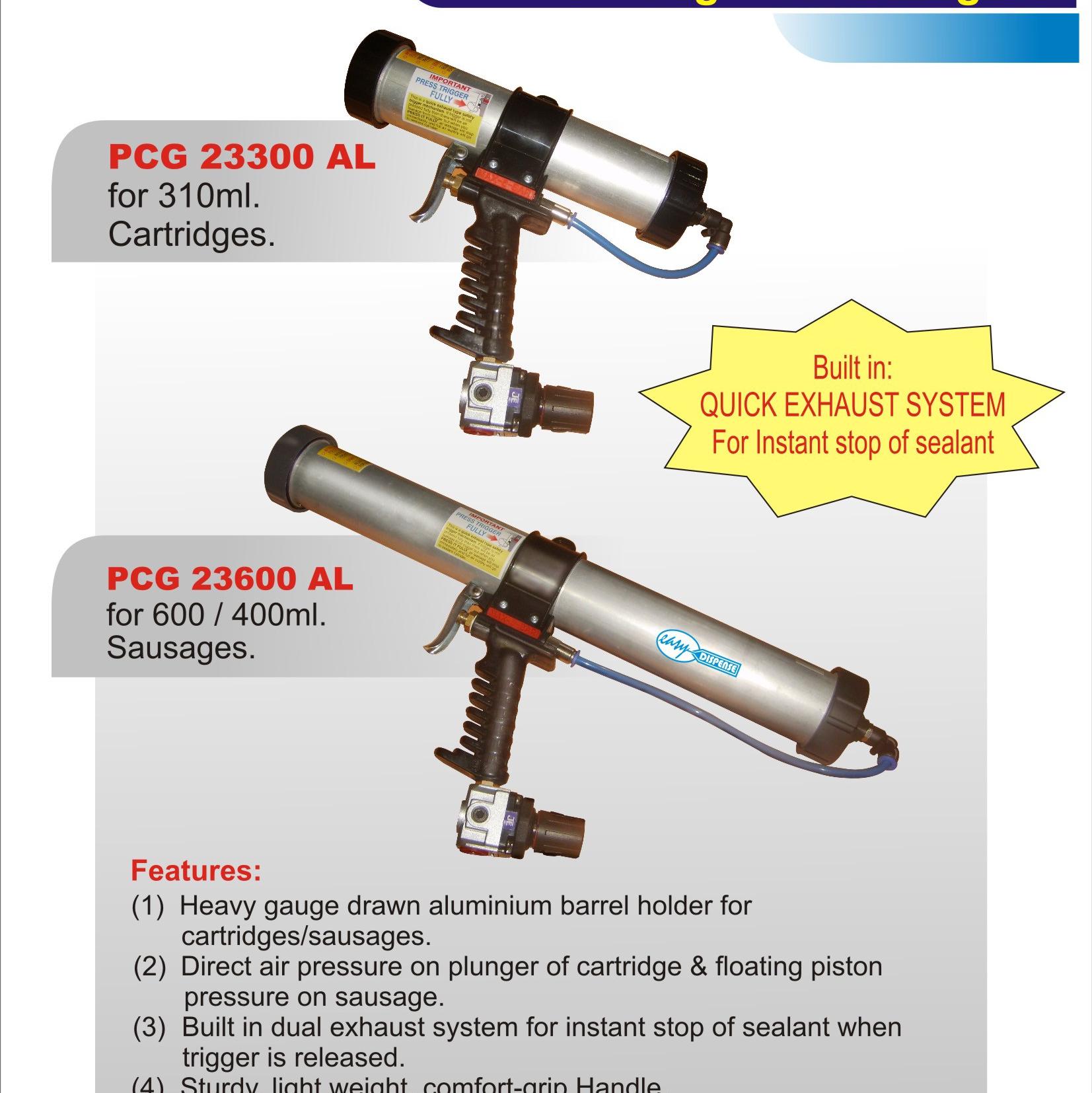 Pneumatic Dispensers for 300ml Cartridge and 600ml Sausages-Cross Engineers