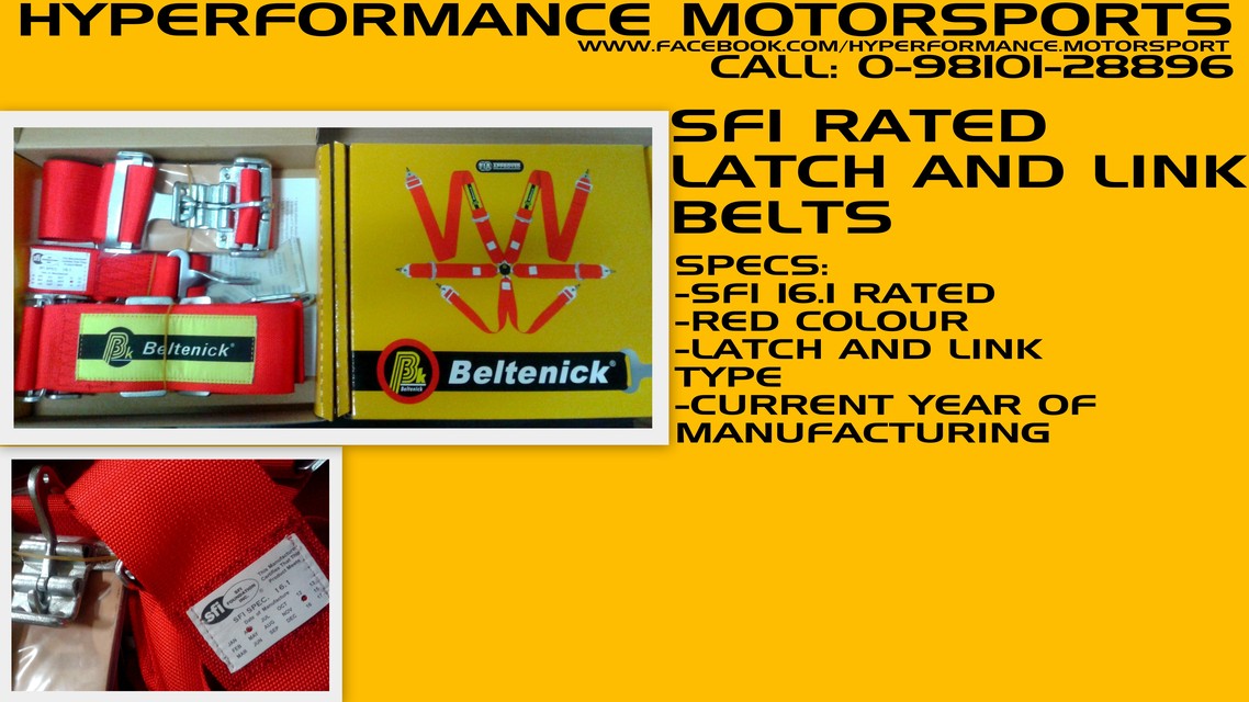 SFI 16.1 - 5 POINT LATCH AND LINK TYPE RACING HARN-HYPERFORMANCE MOTORSPORTS