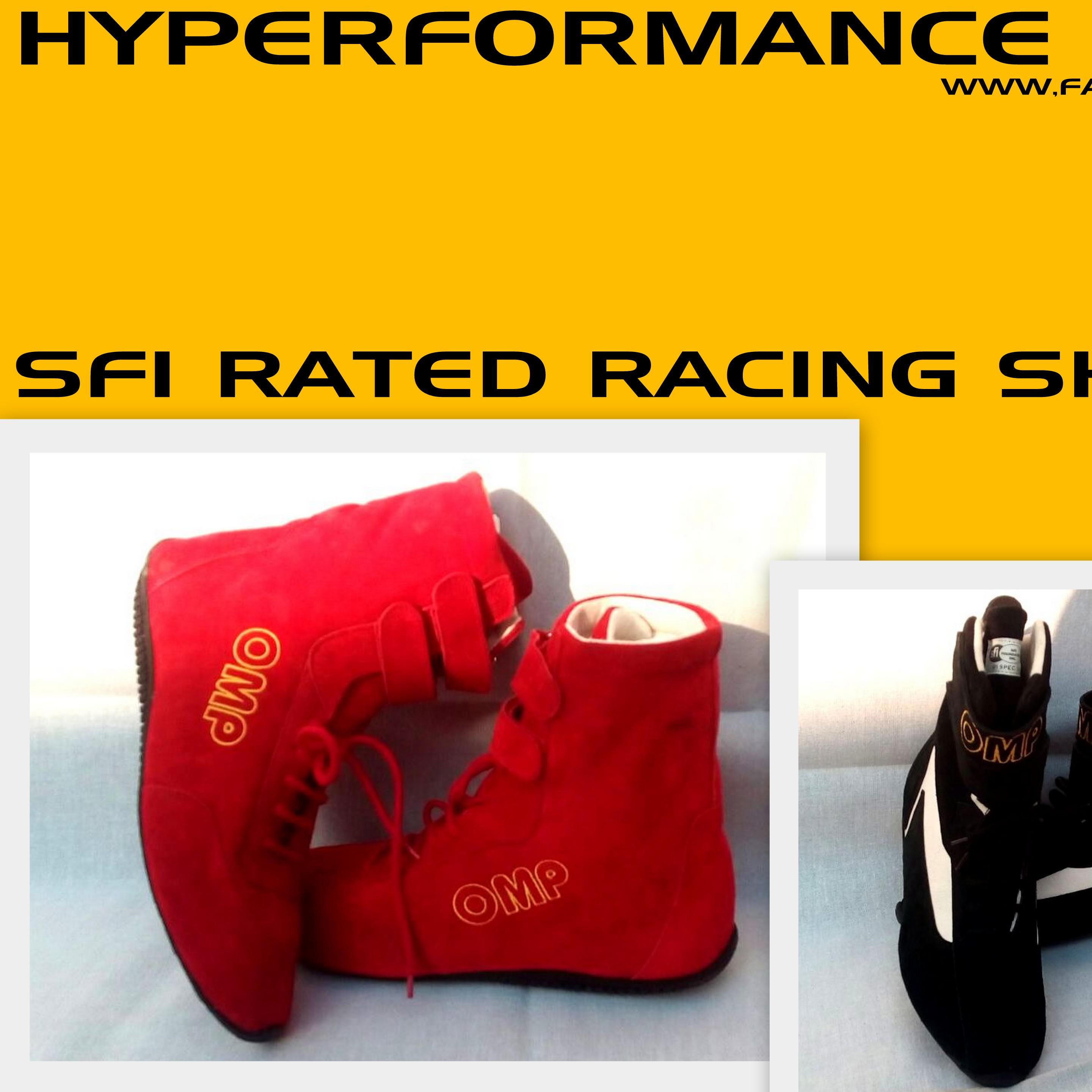 sfi 3.3 shoes (nomex material, beltenick / omp / sparco / simpson)-HYPERFORMANCE MOTORSPORT