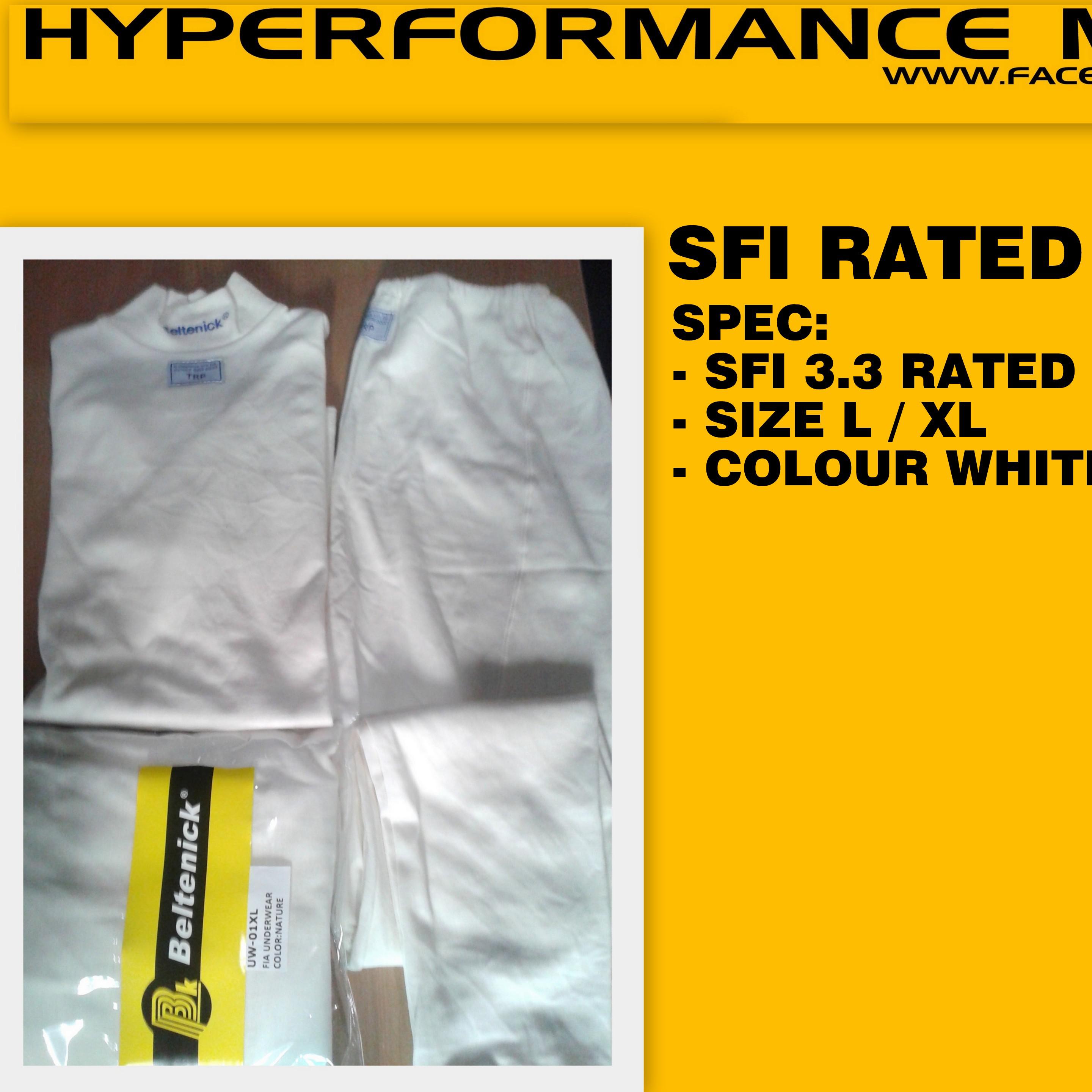 sfi 3.3 inner wear upper and bottom  (nomex material, beltenick / omp / sparco / simpson)-HYPERFORMANCE MOTORSPORT