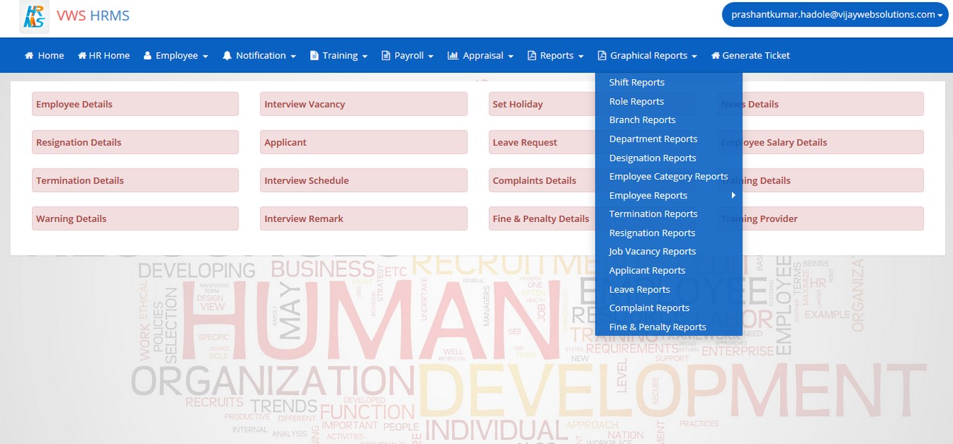 HRMS Web Base Software Service-Vijay Web Solutions India Pvt.Ltd.