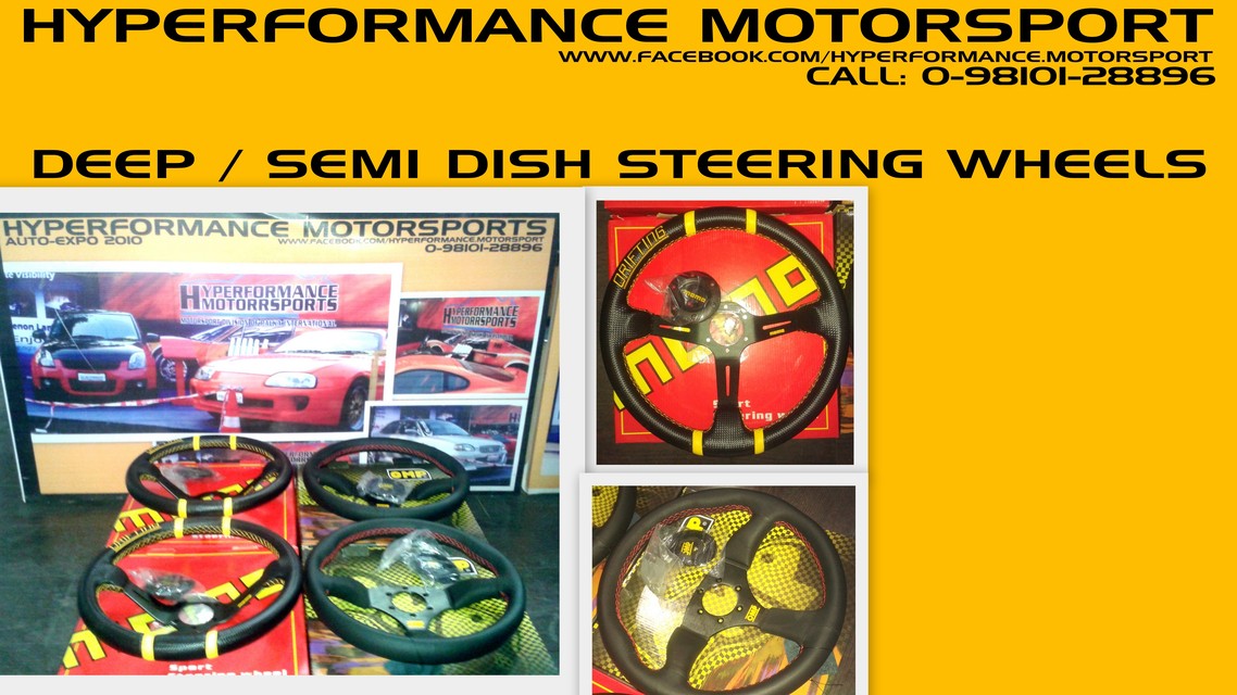 DEEP DISH - RACING STEERING WHEELS - USED FOR RACI-HYPERFORMANCE MOTORSPORTS