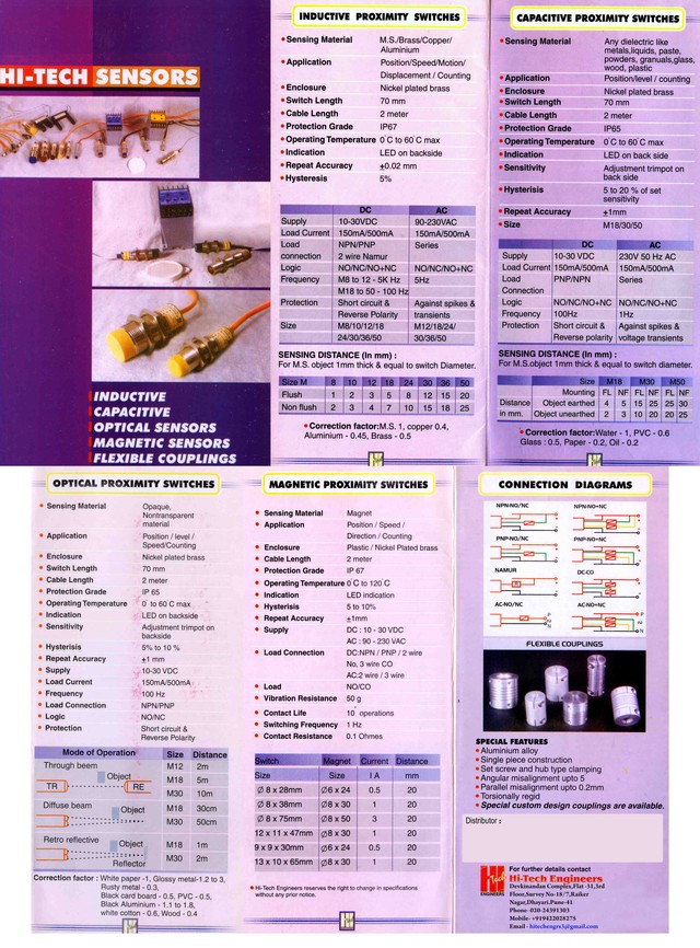 Proximity Sensors-Hi-Tech Engineers