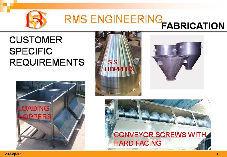 FABRICATED COMPONENTS -RMS ENGINEERING
