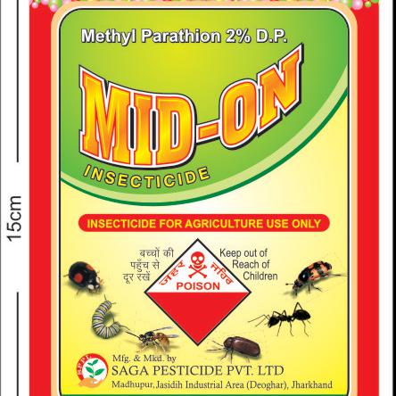 Mid-On (Methyl Parathion 2% DP)-Saga Pesticide Private Limited