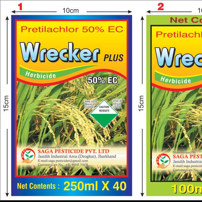 Wrecker Plus (Pretilachlore 50% EC)-Saga Pesticide Private Limited