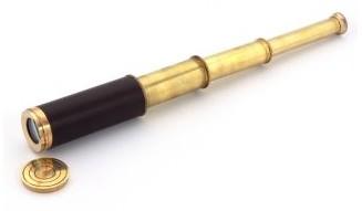 BRASS AND LEATHER TELESCOPE-HERALD EXPORTS 