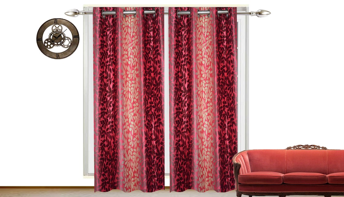 Vancouver 183 Red -Curtainista