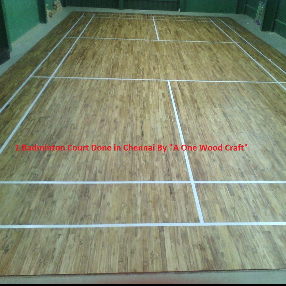 Wooden Badminton Court -A ONE WOOD CRAFT LLP