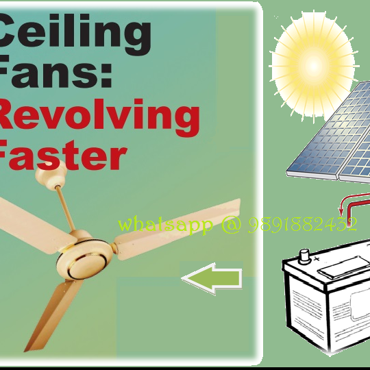 Solar ceiling FANs 12V 48 inches 24 watt-Natural Energy Transmit India