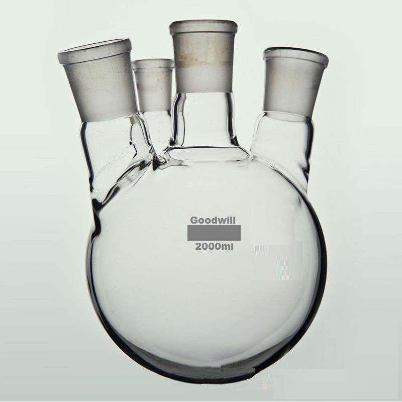 Round Bottom Flask(Boiling Flask) 4Neck-Goodwill Labware