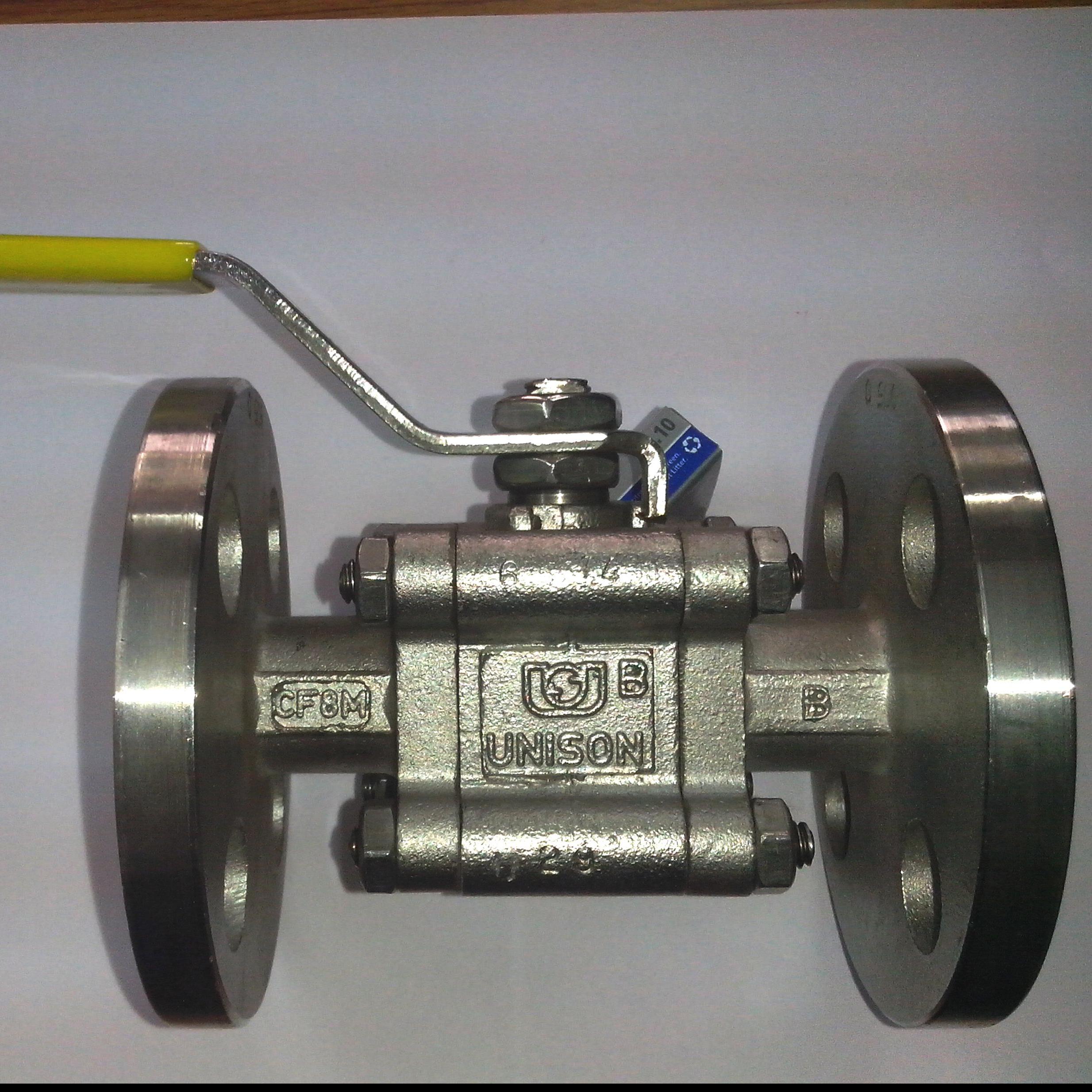 THREE PIECE DESIGN FLANGED BALL VALVE-UNISON VALVES PVT LTD