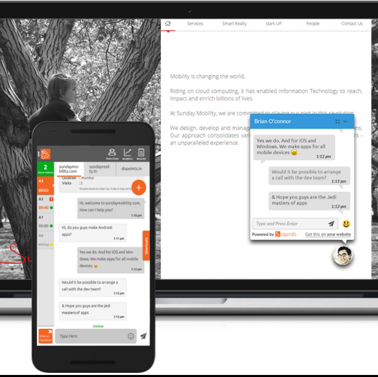 Engage Visitors On Your Website From Your Mobile-iWebz Retail Private Limited OPC