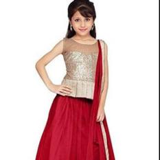 SR Creation Maroon Lehenga Choli For Girls