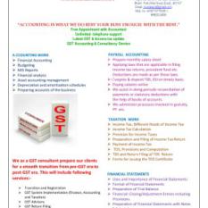 Bookkeeping and accounting 