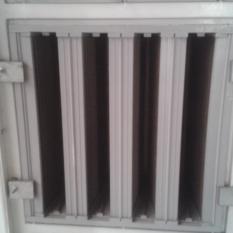 Air washer v bank filter