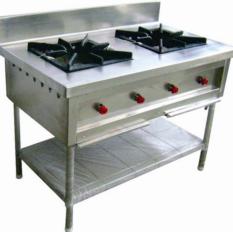 2 BURNER GAS RANGE WITH 1 UNDER SHELF