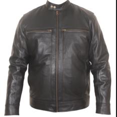 Liquidus Full Sleeve Solid Men's Leather Jacket