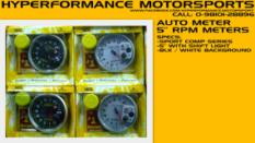 5" RACING TACHO METER WITH SHIFT LIGHT