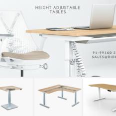 Height adjustable tables