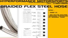 BRAIDIED FLEXIABLE STEEL HOSES - FOR BRAKE LINE / 