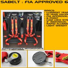 fia 8853-98 ,  6 point cam lock belt (nomex material, beltenick / omp / sparco / simpson)