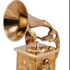 ANTIQUE BRASS GRAMOPHONE