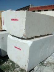 White marble blocks from Africa