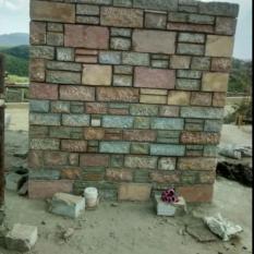 Cladding with strong massonary stone wall