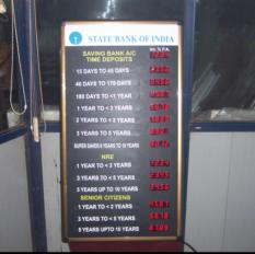 Bank Interest Rate Display