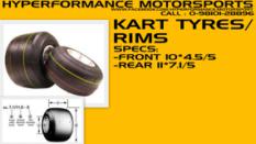 GO KART TYRES AND RIMS - CIK SPEC.