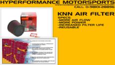 K&N RACING AIR FILTER - EXTERNAL FITTMENT / CONICA