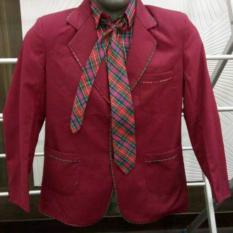 DAV School Blazer - Maroon color with Checked Scarf