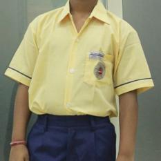 Boys Uniform - Yellow Striped Half Shirt & Navy Blue Half Pant