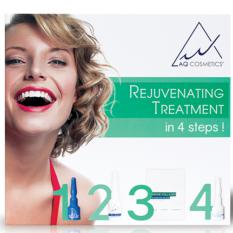 Rejuvenating treatment facial in 4 steps.