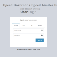 Speed Governor / Speed Limiter Device MIS Reporting Software