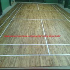 Wooden Badminton Court 