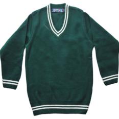 DPS School Sweater - Green with White Border