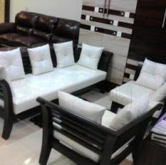 3+1+1 wooden Sofa Set (6.5 Foot)