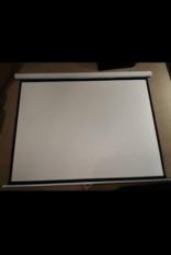 Self lock projector screen 