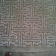 rug in wool and viscose