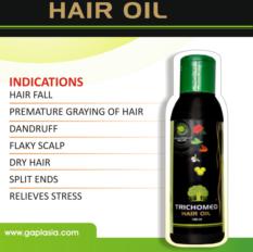 trichomed hair oil